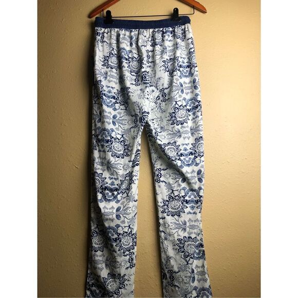 MNG by Mango Suite High Waisted Elastic Pull On Lounge Floral printed pants size - Picture 6 of 14